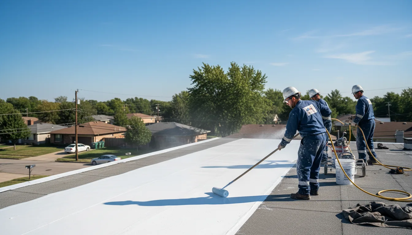 Commercial roof coating in Inola, OK near me